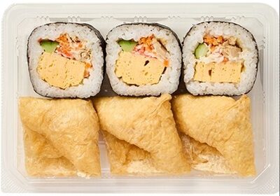 トップバリュ 玉子サラダ太巻の寿司盛合せ