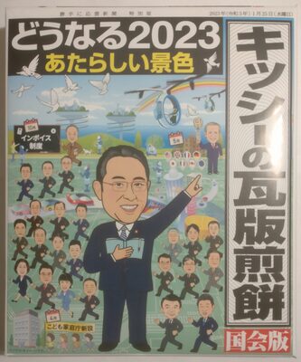 キッシーの瓦版煎餅 国会版