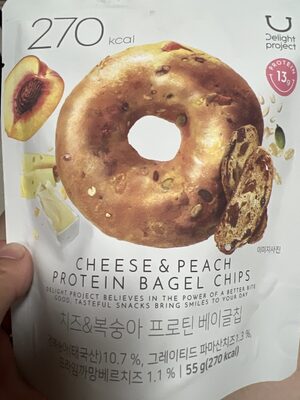 オリーブヤング チーズ ピーチプロテインベーグルチップ