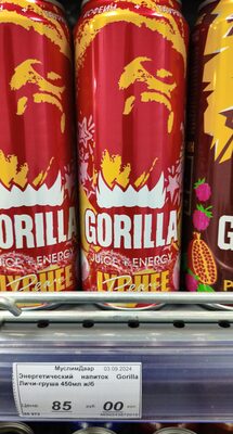 Gorilla Энергетик gorilla личи и груша