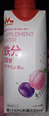 Morinaga Supplement Water - Peach Iron