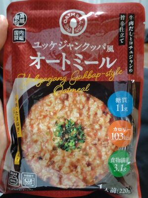 業務スーパー ユッケジャンクッパ風オートミール