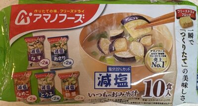 アサヒグループ食品 アマノフーズ いつものおみそ汁 なす